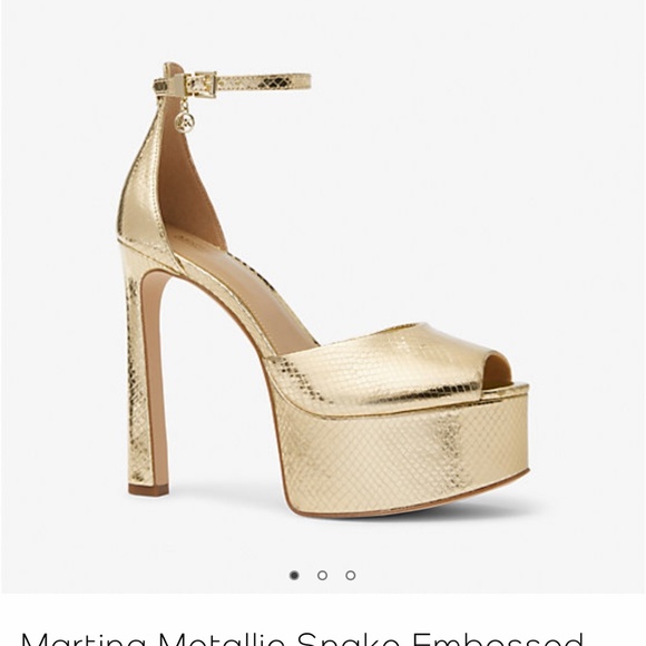 Michael Kors Gold platform heel - Picture 6 of 8